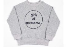 GIRLS OF AWESOME SWEATER GRAY