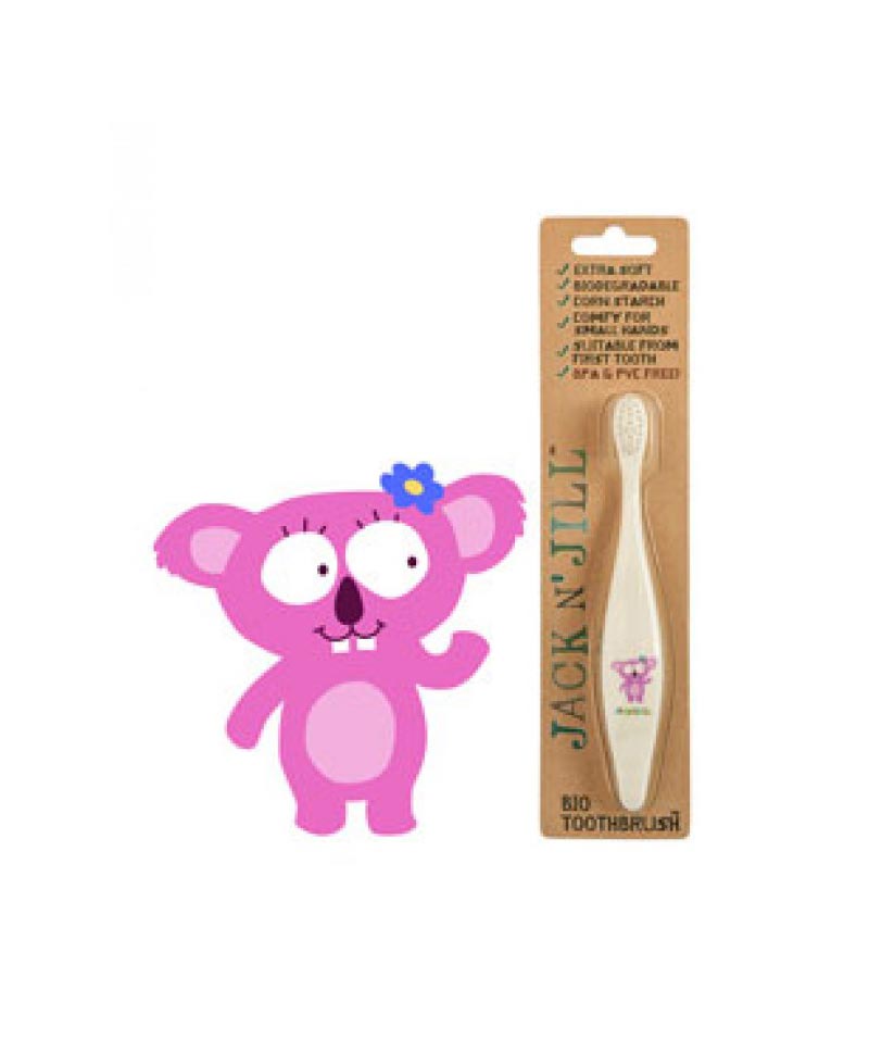 Jack N’ Jill Bio Toothbrush (TM) Compostable & Biodegradable Handle KOALA