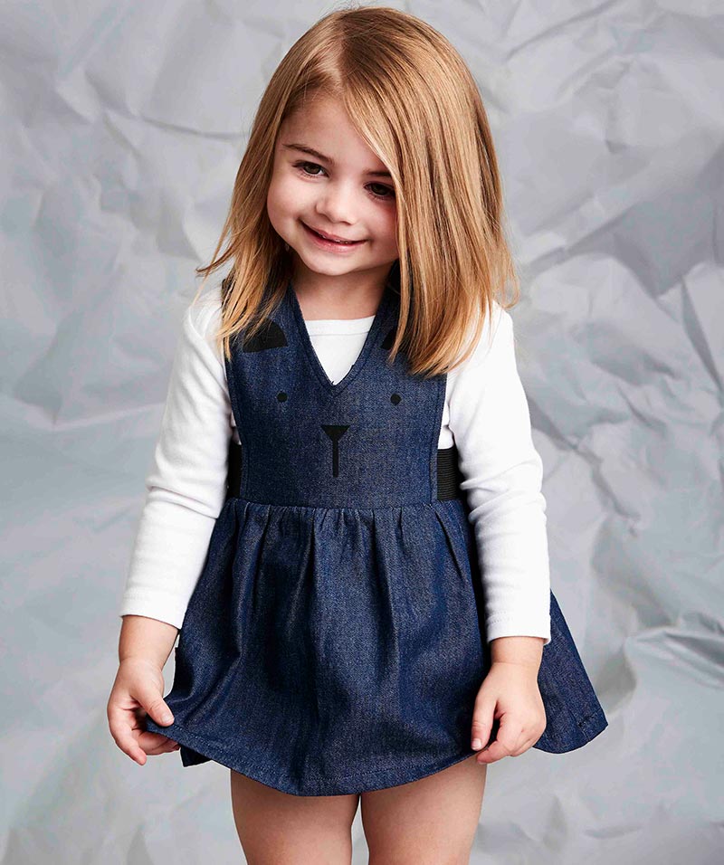 Bear Face Pinni Chambray