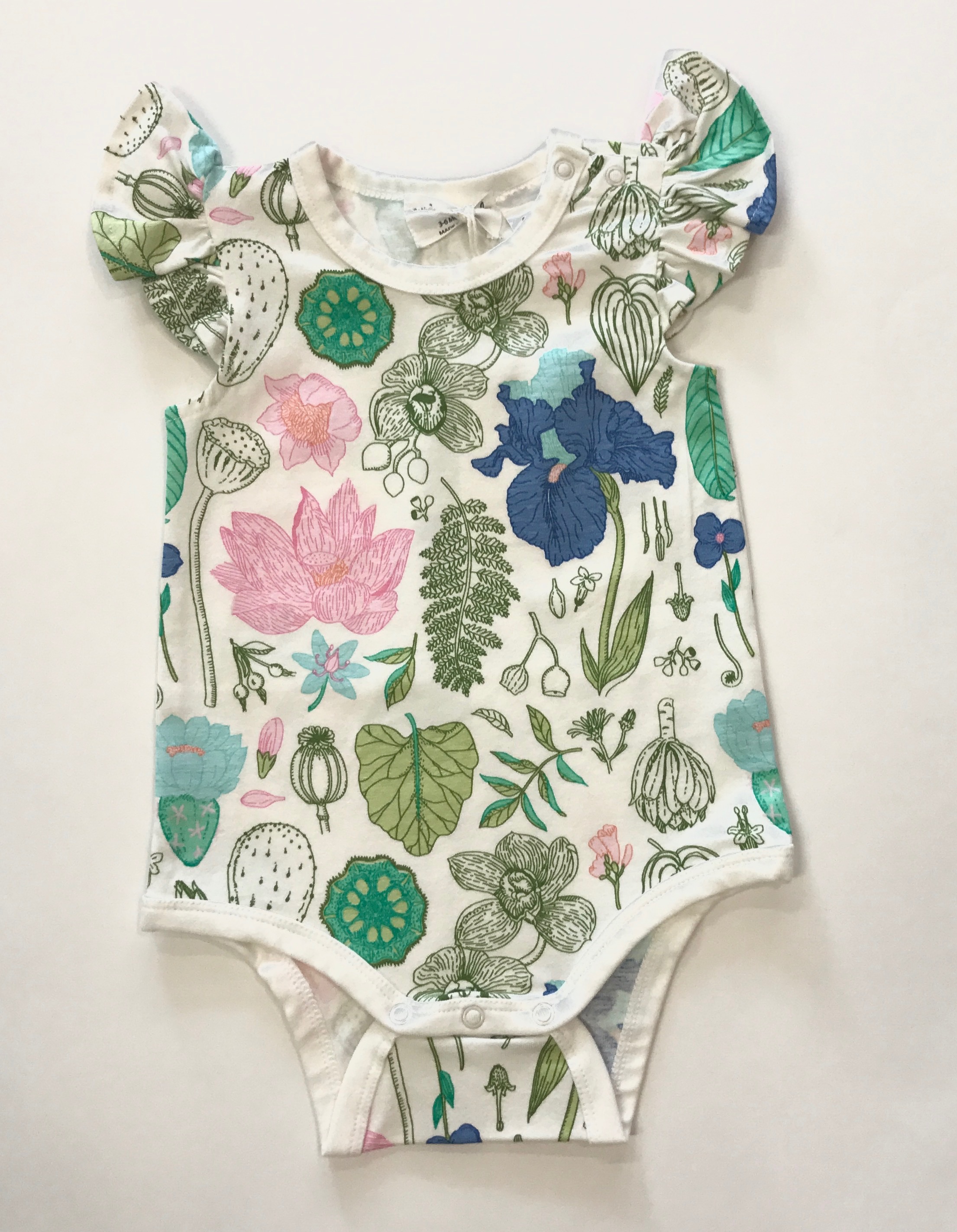Flora Flutter Sleeve Bodysuit