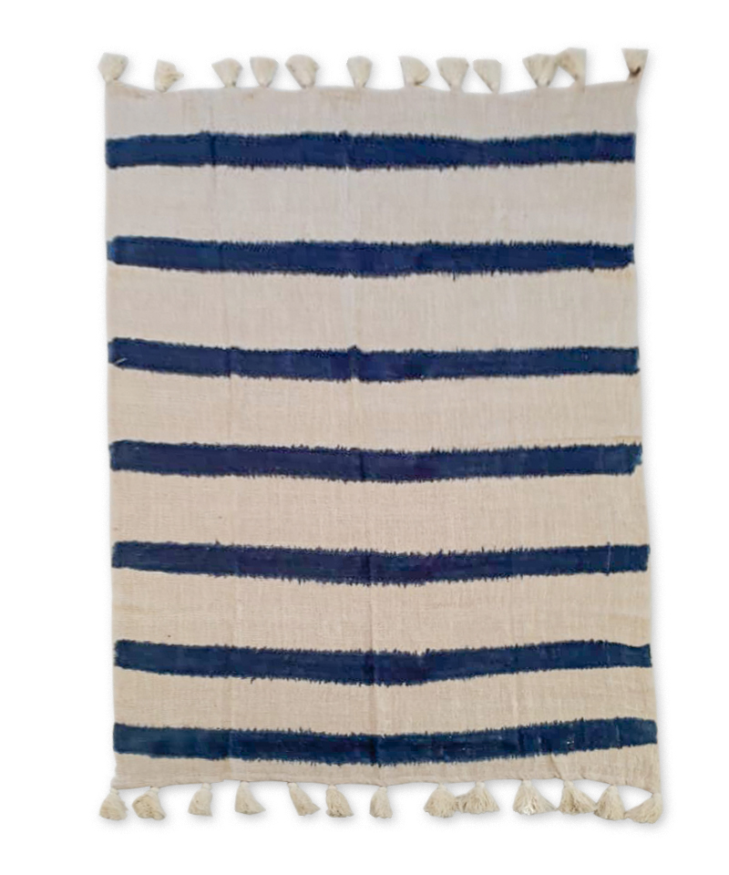 Amara Shibori Blue Navy Blanket