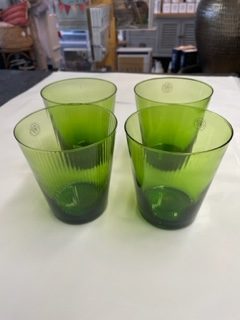French Country Green Glasses