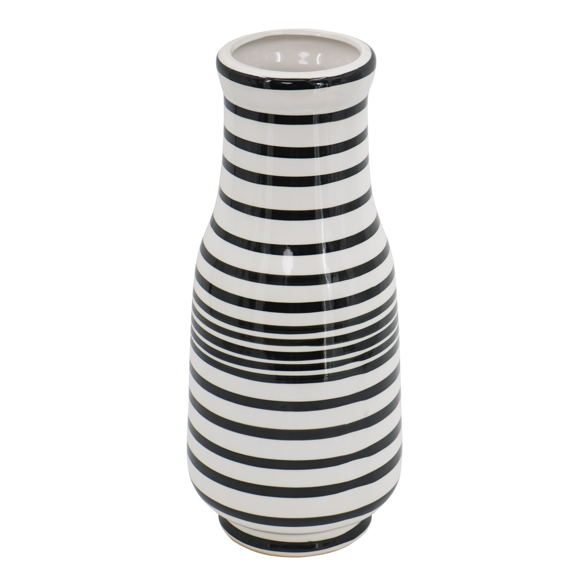 Black/white Hand Painted Vase